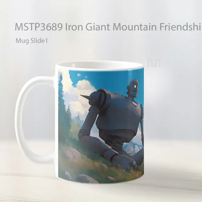 Iron Giant Mountain Friendship Mug Gelas Keramik MSTP3689 - All-side / Desain