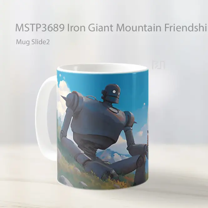 Iron Giant Mountain Friendship Mug Gelas Keramik MSTP3689 - All-side / Desain