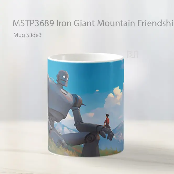 Iron Giant Mountain Friendship Mug Gelas Keramik MSTP3689 - All-side / Desain