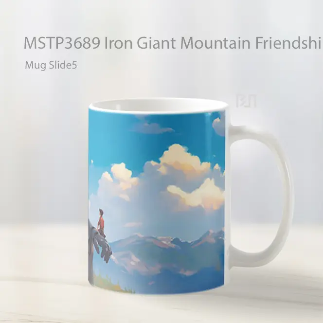 Iron Giant Mountain Friendship Mug Gelas Keramik MSTP3689 - All-side / Desain