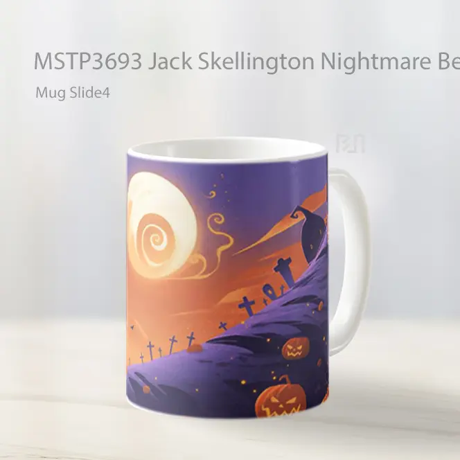 Jack Skellington Nightmare Before Christmas Mug Gelas Keramik MSTP3693