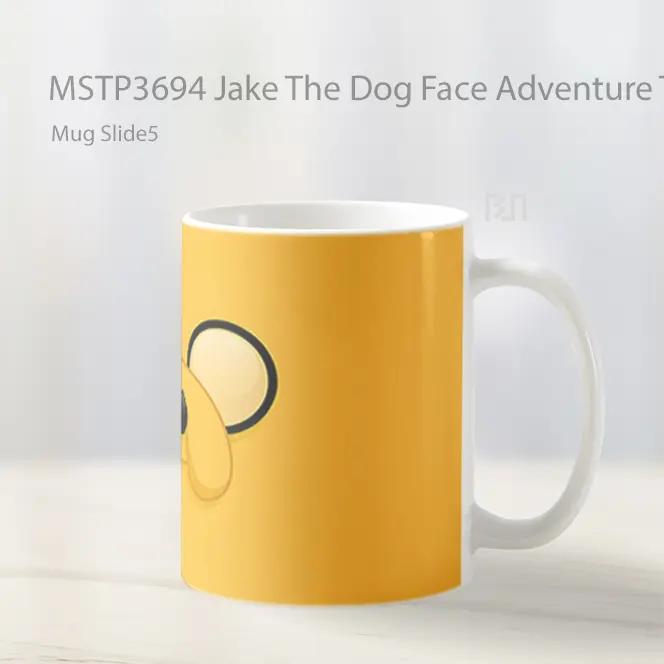 Jake The Dog Face Adventure Time Mug Gelas Keramik MSTP3694 - All-side / Desain