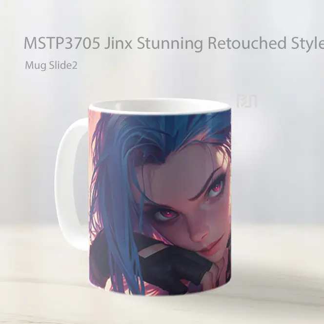 Jinx Stunning Retouched Style Mug Gelas Keramik MSTP3705 - All-side / Desain