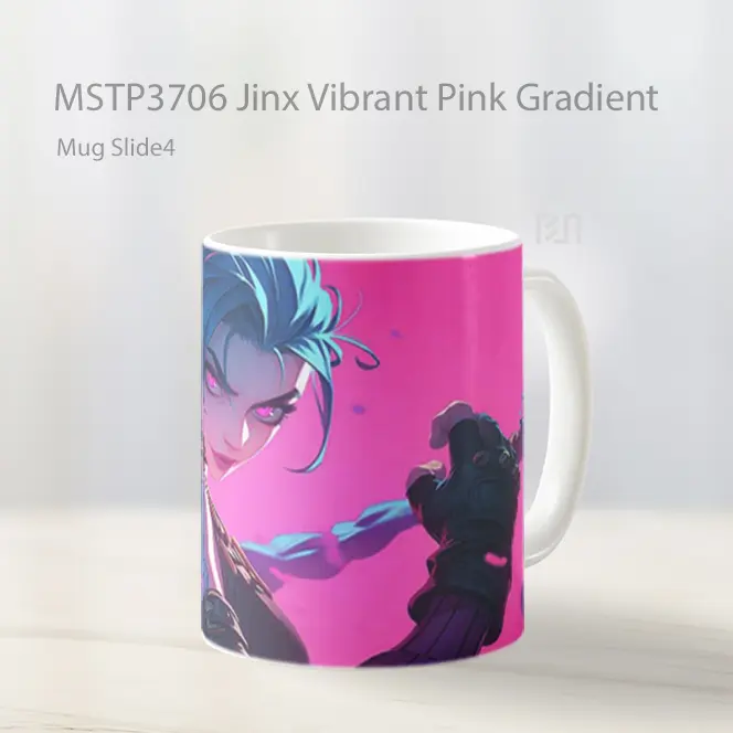 Jinx Vibrant Pink Gradient Mug Gelas Keramik MSTP3706