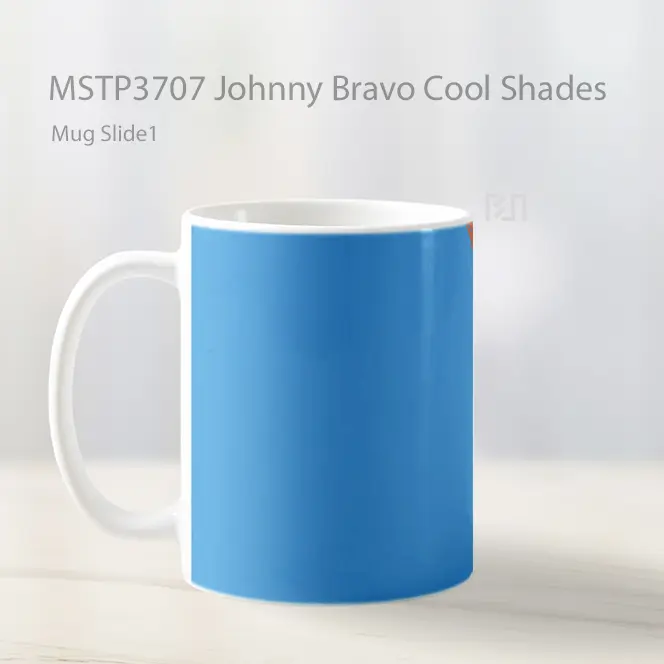 Johnny Bravo Cool Shades Mug Gelas Keramik MSTP3707 - All-side / Desain