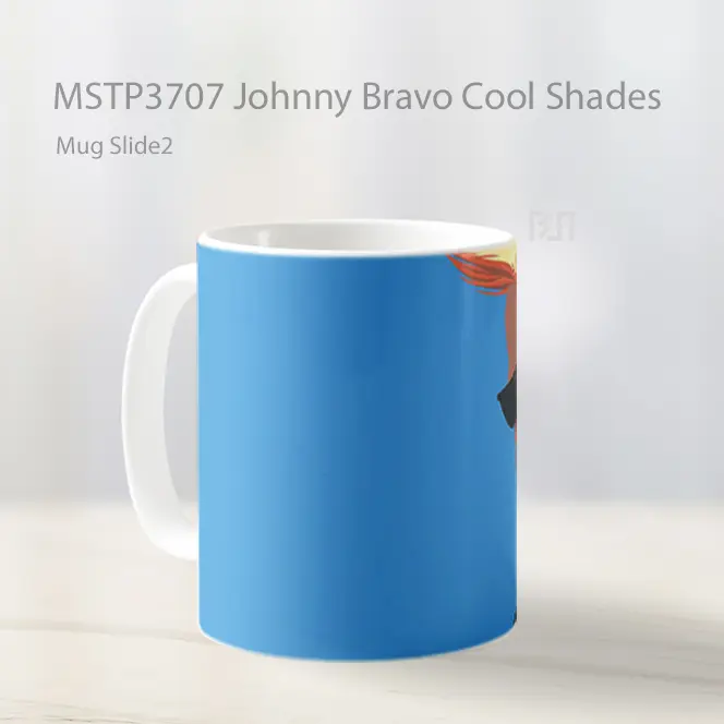 Johnny Bravo Cool Shades Mug Gelas Keramik MSTP3707 - All-side / Desain