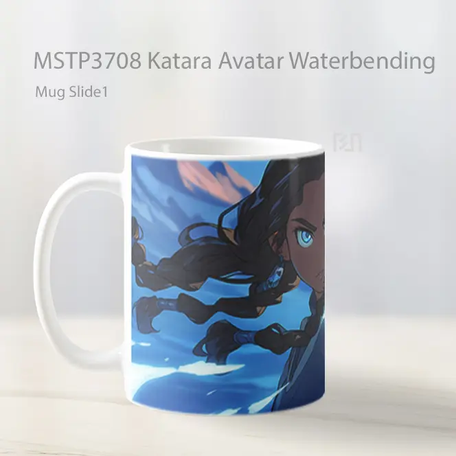 Katara Avatar Waterbending Mug Gelas Keramik MSTP3708 - All-side / Desain
