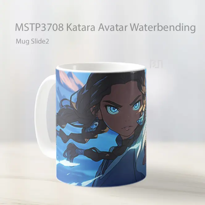 Katara Avatar Waterbending Mug Gelas Keramik MSTP3708 - All-side / Desain