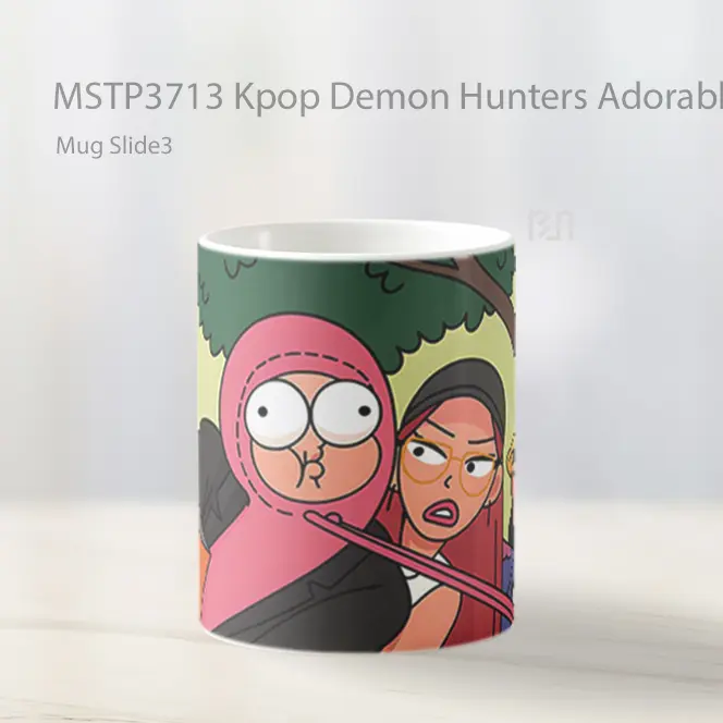 Kpop Demon Hunters Adorable Momnet Mug Gelas Keramik MSTP3713 - All-side / Desain