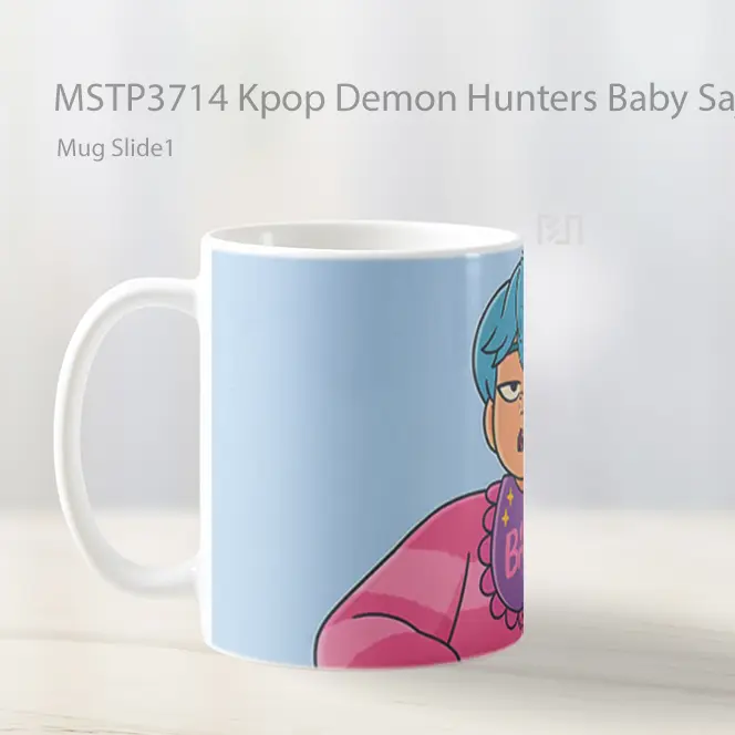 Kpop Demon Hunters Baby Saja Boyss Mug Gelas Keramik MSTP3714 - All-side / Desain