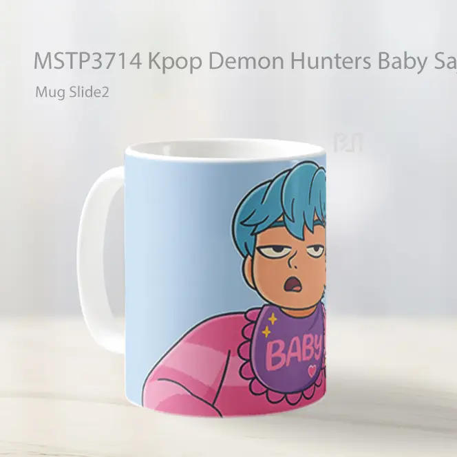 Kpop Demon Hunters Baby Saja Boyss Mug Gelas Keramik MSTP3714 - All-side / Desain