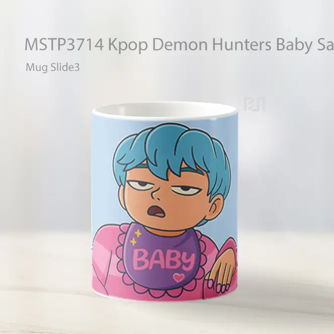 Kpop Demon Hunters Baby Saja Boyss Mug Gelas Keramik MSTP3714 - All-side / Desain