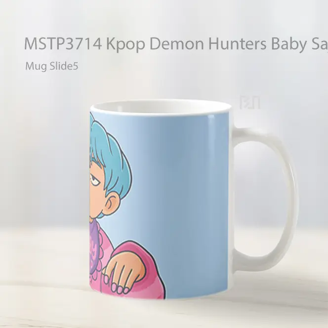 Kpop Demon Hunters Baby Saja Boyss Mug Gelas Keramik MSTP3714 - All-side / Desain