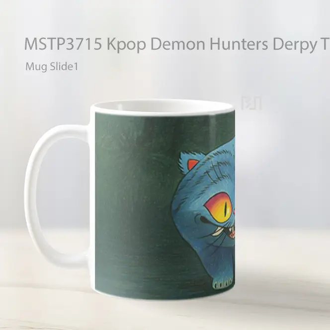 Kpop Demon Hunters Derpy Tiger Mug Gelas Keramik MSTP3715 - All-side / Desain