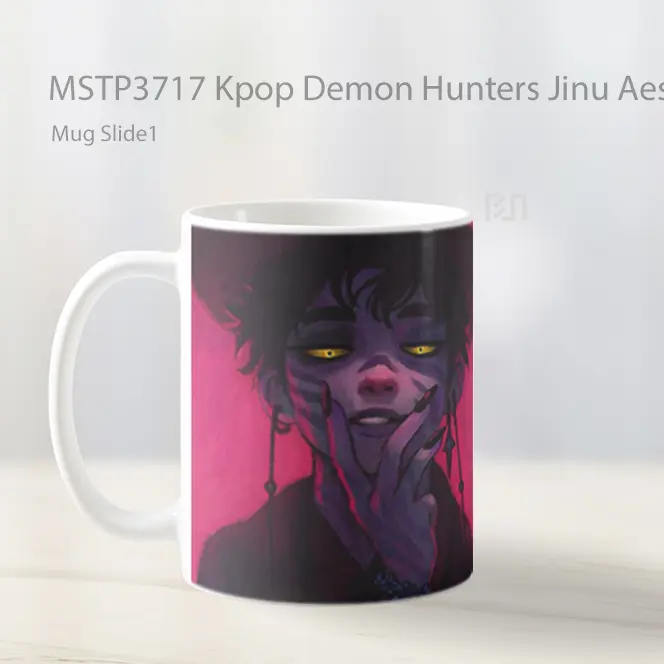 Kpop Demon Hunters Jinu Aesthetic Pc Mug Gelas Keramik MSTP3717 - All-side / Desain