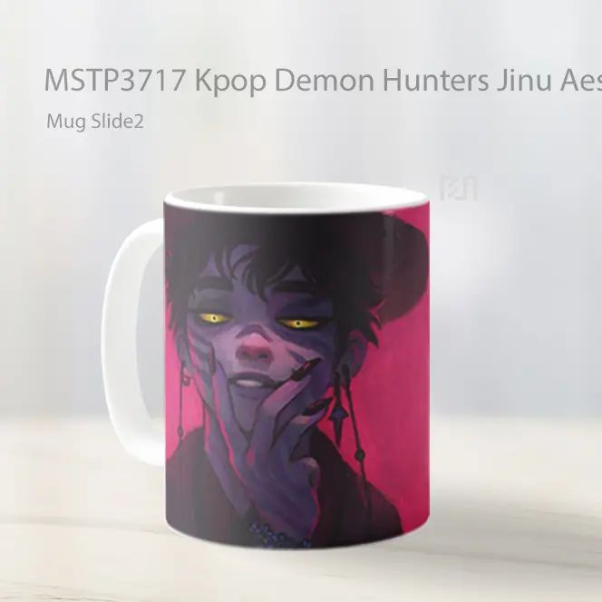 Kpop Demon Hunters Jinu Aesthetic Pc Mug Gelas Keramik MSTP3717 - All-side / Desain