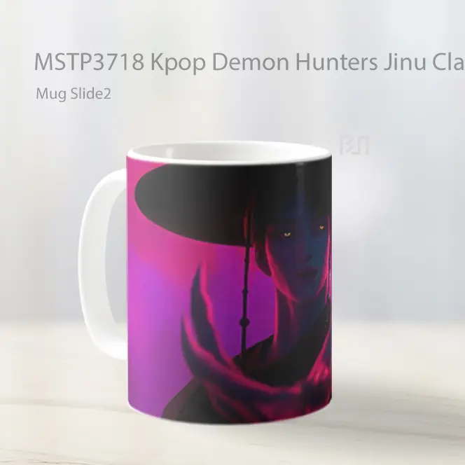 Kpop Demon Hunters Jinu Claws Aesthetic Mug Gelas Keramik MSTP3718 - All-side / Desain
