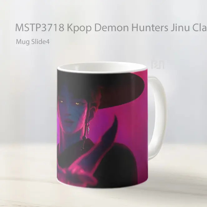 Kpop Demon Hunters Jinu Claws Aesthetic Mug Gelas Keramik MSTP3718