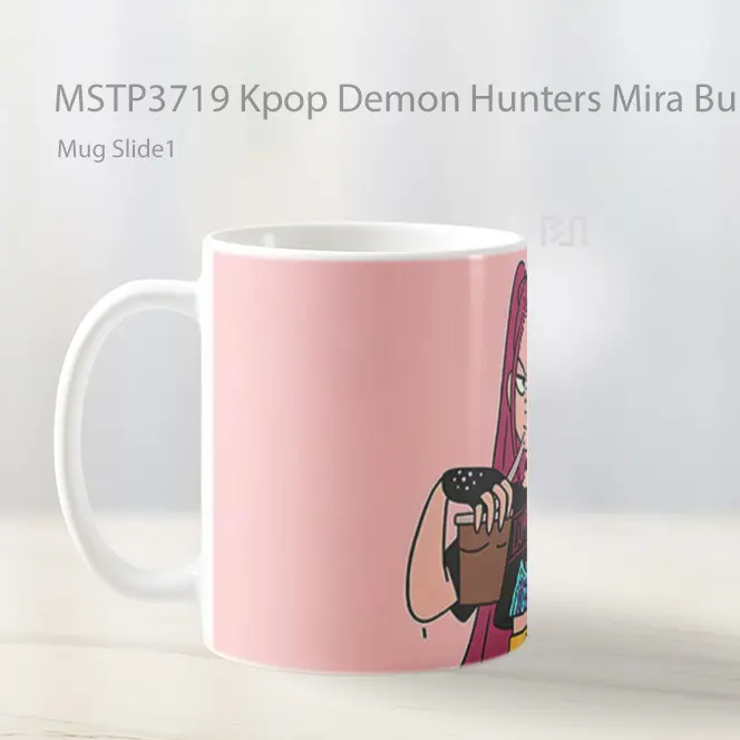 Kpop Demon Hunters Mira Bubble Tea Mug Gelas Keramik MSTP3719 - All-side / Desain