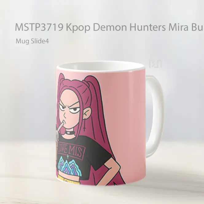 Kpop Demon Hunters Mira Bubble Tea Mug Gelas Keramik MSTP3719