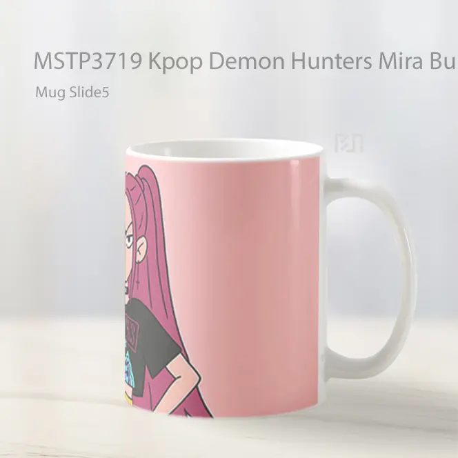 Kpop Demon Hunters Mira Bubble Tea Mug Gelas Keramik MSTP3719 - All-side / Desain