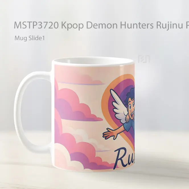 Kpop Demon Hunters Rujinu Pinky Mug Gelas Keramik MSTP3720 - All-side / Desain