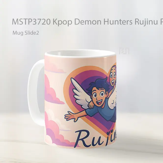 Kpop Demon Hunters Rujinu Pinky Mug Gelas Keramik MSTP3720 - All-side / Desain