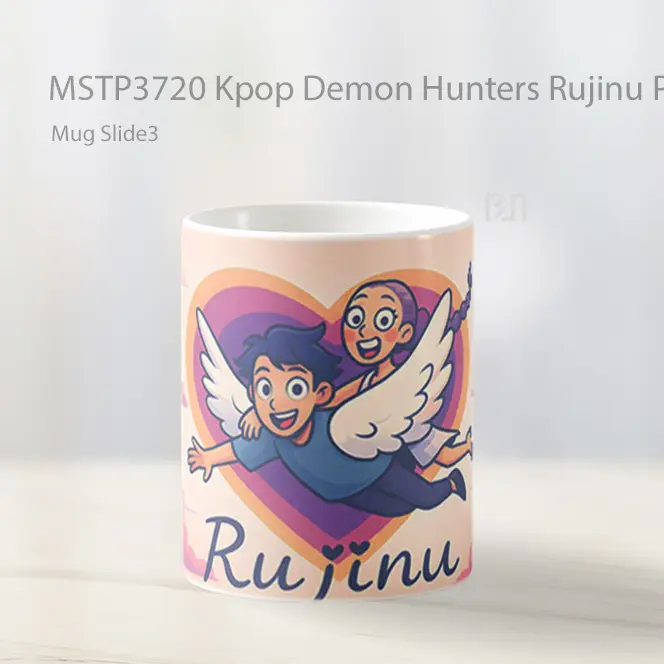 Kpop Demon Hunters Rujinu Pinky Mug Gelas Keramik MSTP3720 - All-side / Desain