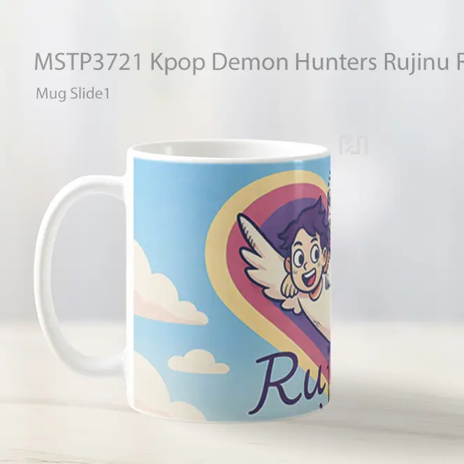 Kpop Demon Hunters Rujinu Romantic Mug Gelas Keramik MSTP3721 - All-side / Desain