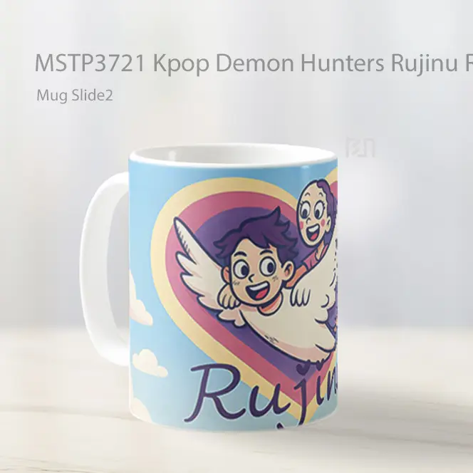 Kpop Demon Hunters Rujinu Romantic Mug Gelas Keramik MSTP3721 - All-side / Desain