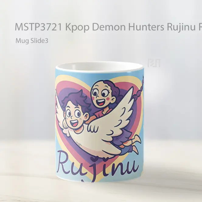 Kpop Demon Hunters Rujinu Romantic Mug Gelas Keramik MSTP3721 - All-side / Desain