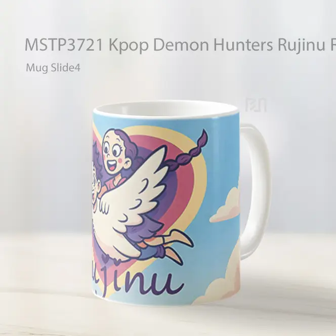 Kpop Demon Hunters Rujinu Romantic Mug Gelas Keramik MSTP3721
