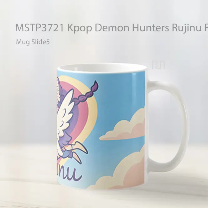 Kpop Demon Hunters Rujinu Romantic Mug Gelas Keramik MSTP3721 - All-side / Desain