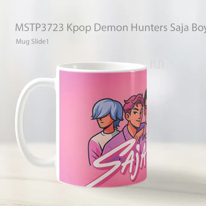 Kpop Demon Hunters Saja Boys Group Mug Gelas Keramik MSTP3723 - All-side / Desain