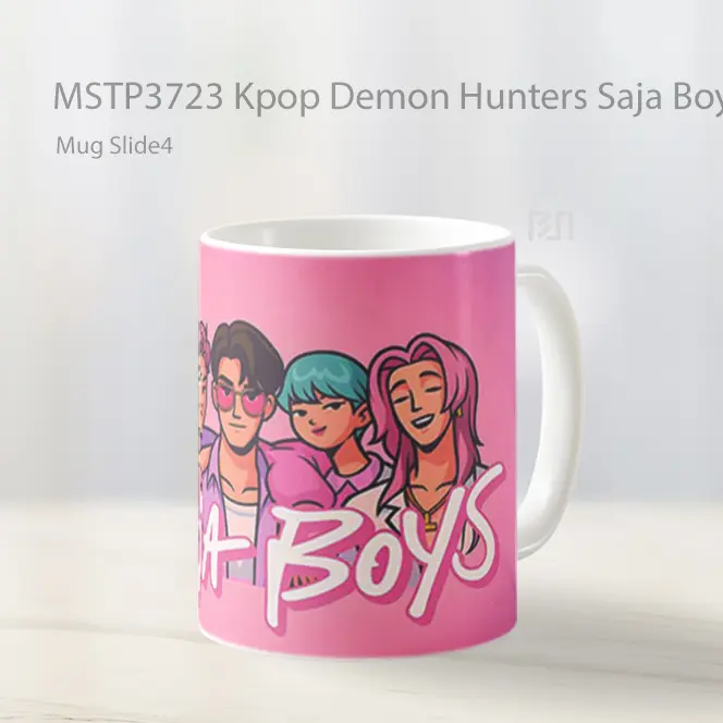 Kpop Demon Hunters Saja Boys Group Mug Gelas Keramik MSTP3723