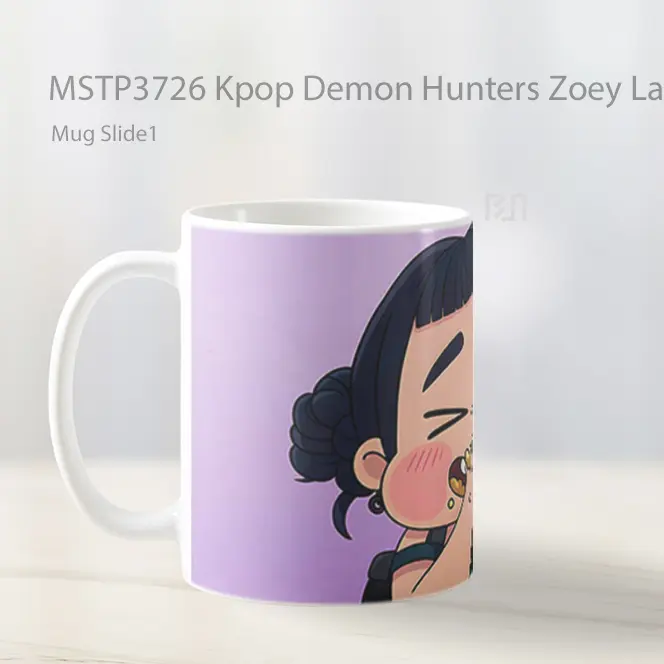 Kpop Demon Hunters Zoey Laughing Mug Gelas Keramik MSTP3726 - All-side / Desain