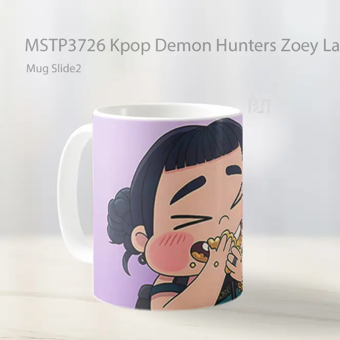 Kpop Demon Hunters Zoey Laughing Mug Gelas Keramik MSTP3726 - All-side / Desain
