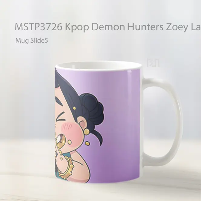 Kpop Demon Hunters Zoey Laughing Mug Gelas Keramik MSTP3726 - All-side / Desain