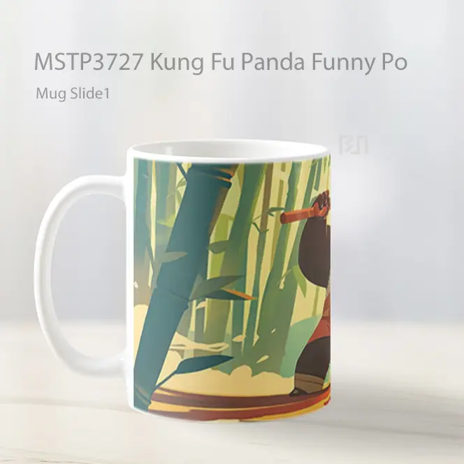 Kung Fu Panda Funny Po Mug Gelas Keramik MSTP3727 - All-side / Desain
