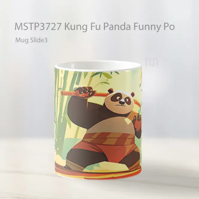 Kung Fu Panda Funny Po Mug Gelas Keramik MSTP3727 - All-side / Desain