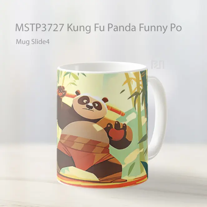 Kung Fu Panda Funny Po Mug Gelas Keramik MSTP3727