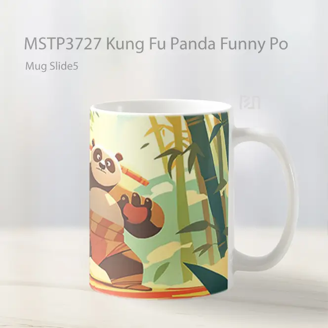 Kung Fu Panda Funny Po Mug Gelas Keramik MSTP3727 - All-side / Desain