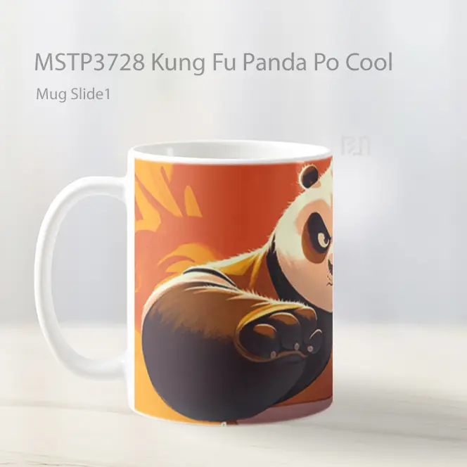 Kung Fu Panda Po Cool Mug Gelas Keramik MSTP3728 - All-side / Desain