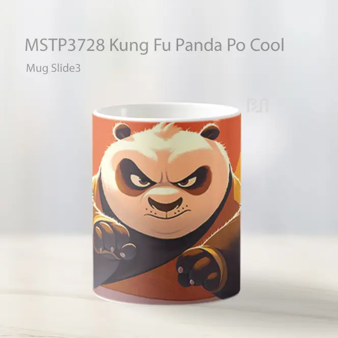 Kung Fu Panda Po Cool Mug Gelas Keramik MSTP3728 - All-side / Desain