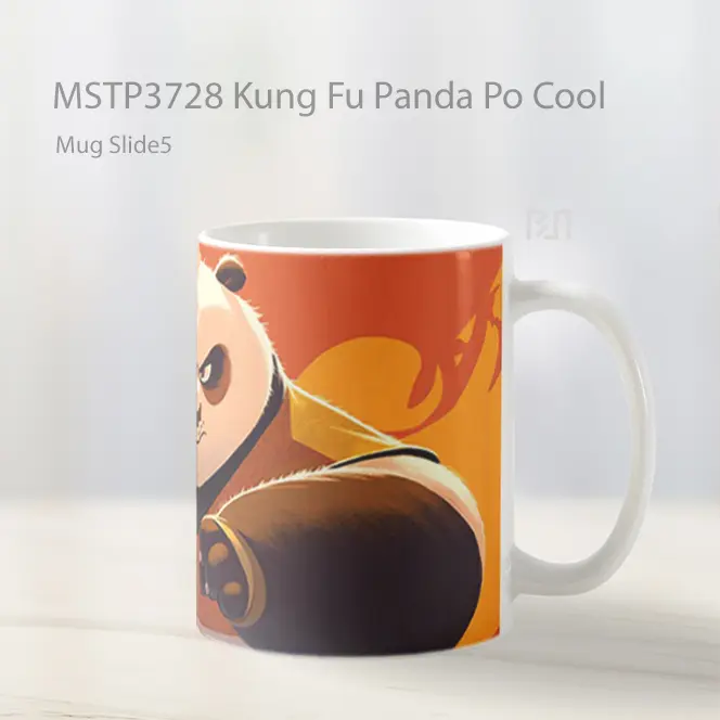 Kung Fu Panda Po Cool Mug Gelas Keramik MSTP3728 - All-side / Desain