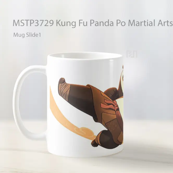 Kung Fu Panda Po Martial Arts Mug Gelas Keramik MSTP3729 - All-side / Desain