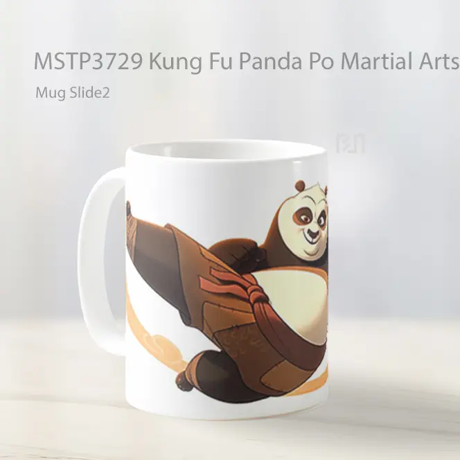 Kung Fu Panda Po Martial Arts Mug Gelas Keramik MSTP3729 - All-side / Desain
