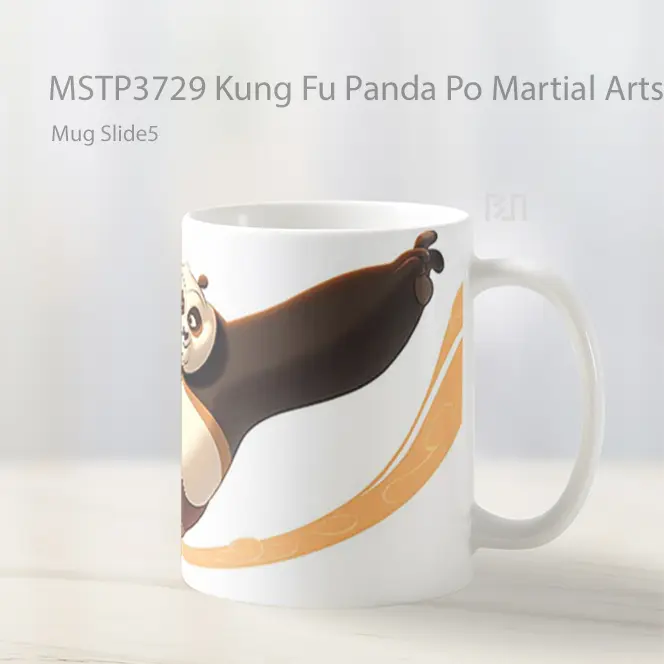 Kung Fu Panda Po Martial Arts Mug Gelas Keramik MSTP3729 - All-side / Desain