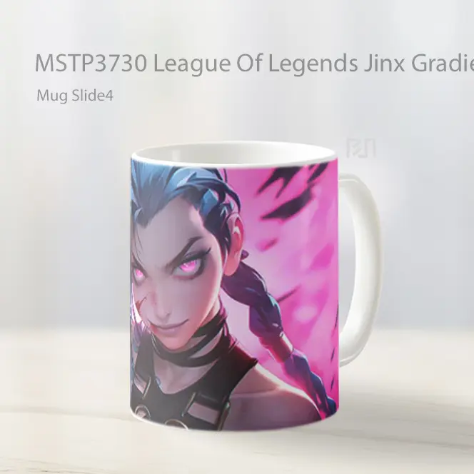 League Of Legends Jinx Gradient Elegance Mug Gelas Keramik MSTP3730