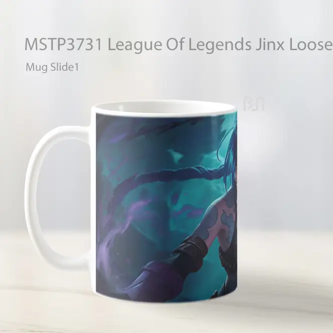 League Of Legends Jinx Loose Cannon Mug Gelas Keramik MSTP3731 - All-side / Desain
